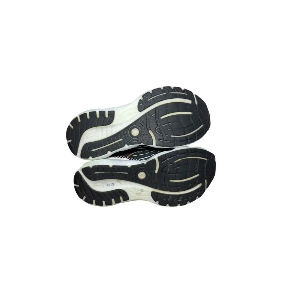 Women’s Brooks Black Running Shoe with White Midsole and Coral size 10.5